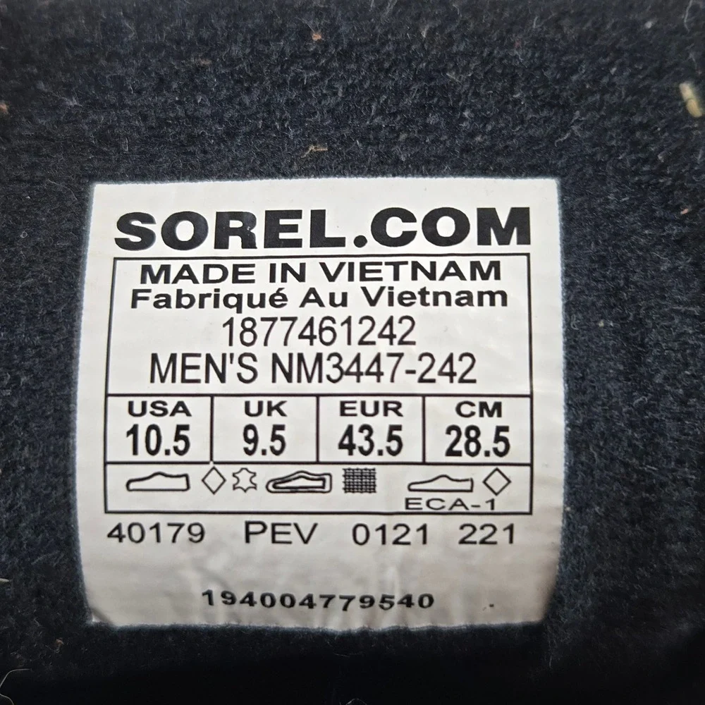 Sorel Mens Cheyanne II Waterproof Duck Boots 10.5 Brown Suede NM3447-242 Outdoor
